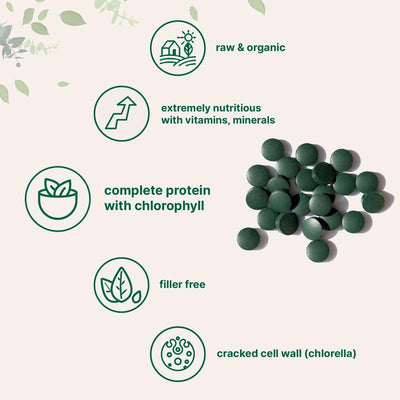 Organic Spirulina-Chlorella Tablets